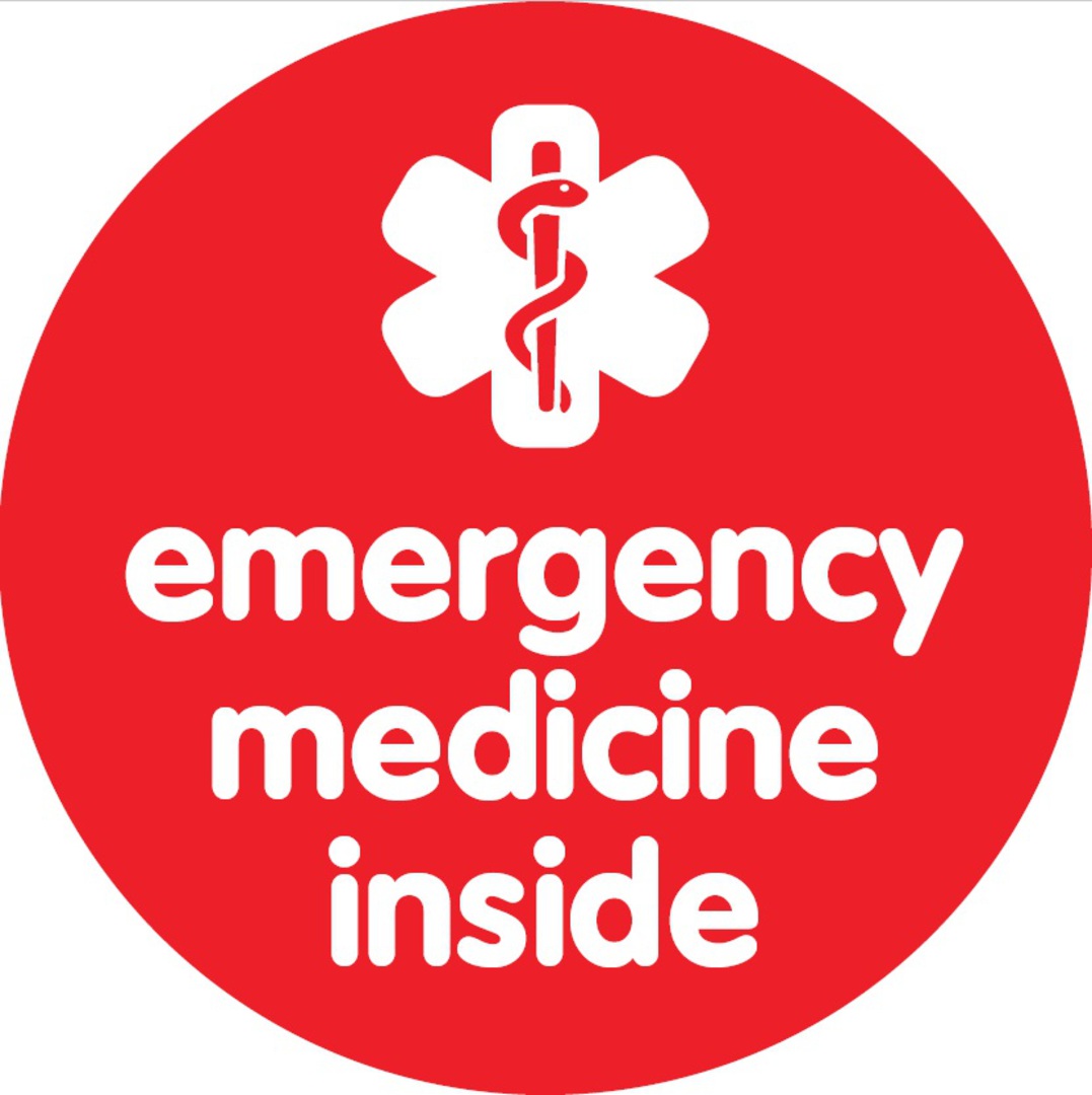 Emergency Medicine Inside Badge Pack or Sew on Badge image 1